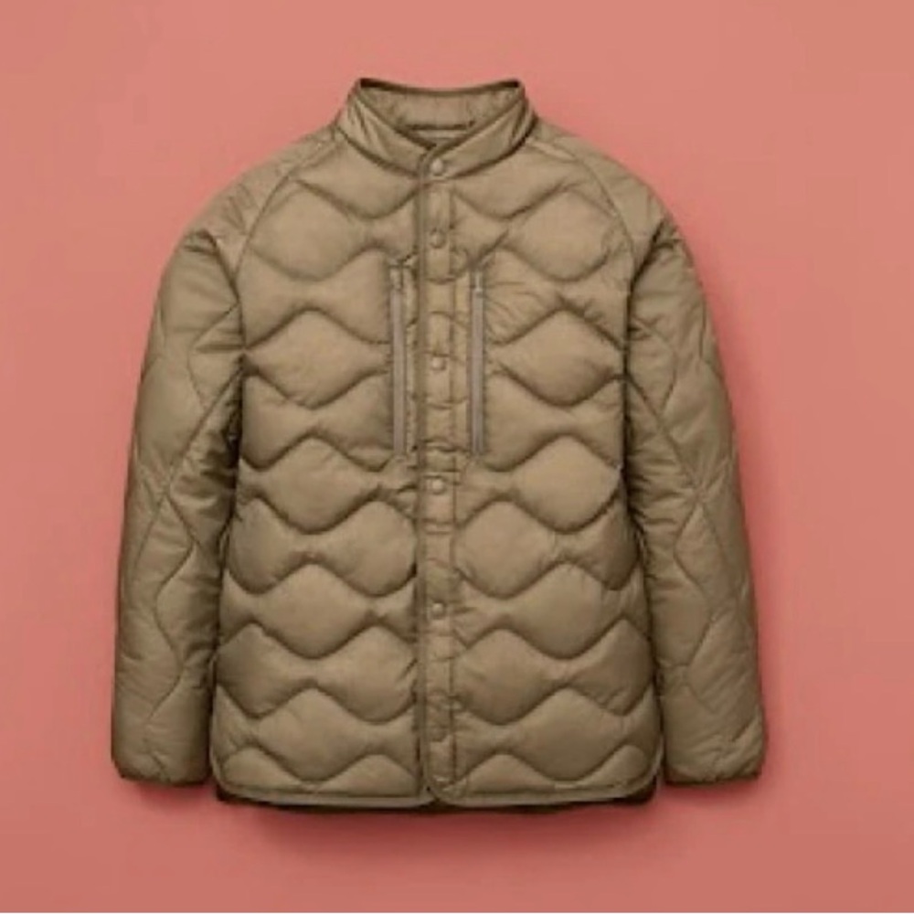 Uniqlo x White Mountaineering Brown Quilted Jacket L Mountain Preppy